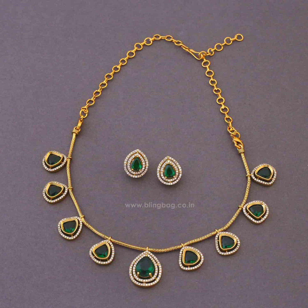 Emerald Ellara Victorian Jewellery Set - New Arrival