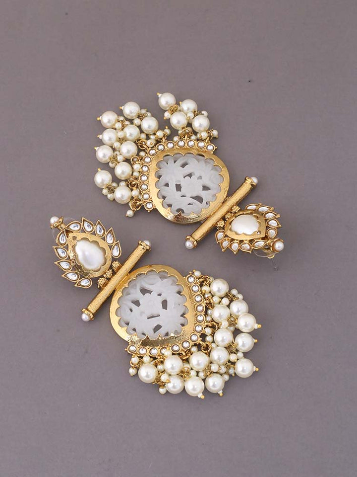 Ivory Aaloka Dangler Earrings