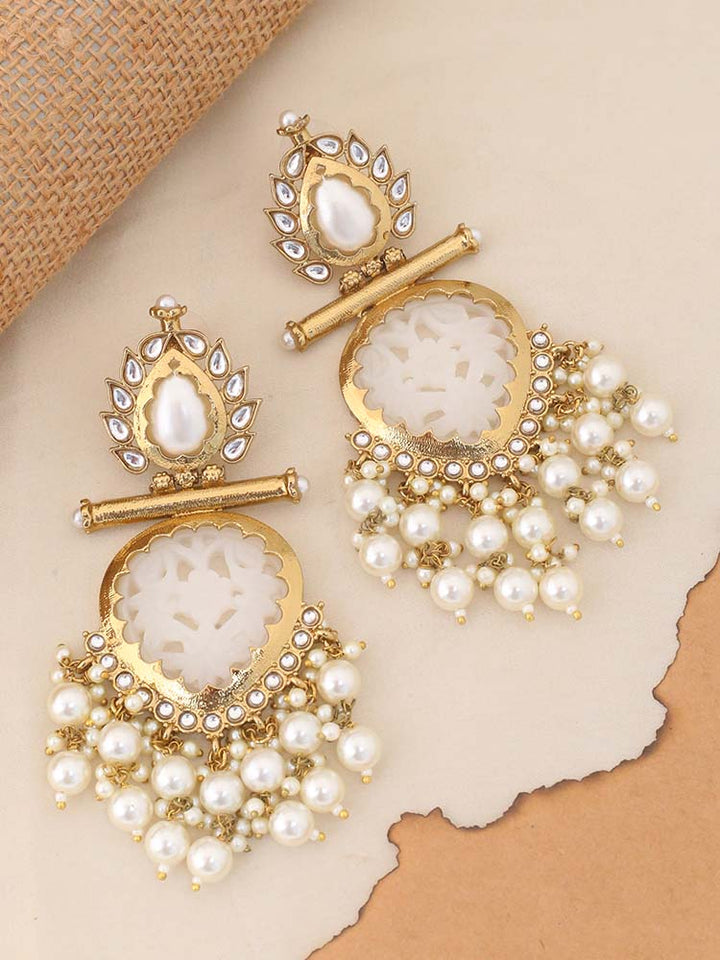 Ivory Aaloka Dangler Earrings