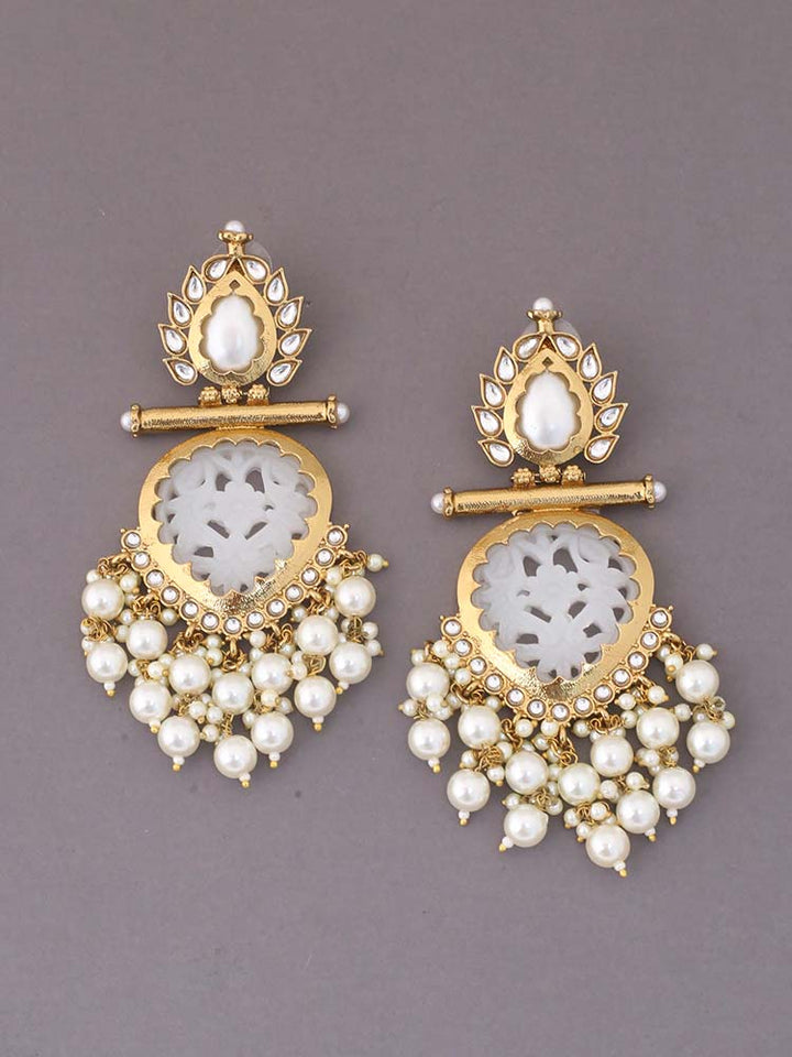 Ivory Aaloka Dangler Earrings