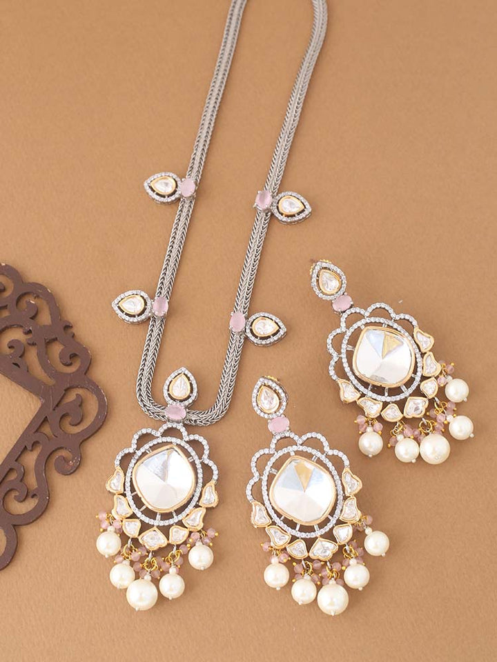 Antique Lilac Catherine Zirconia Jewellery Set - EOSS