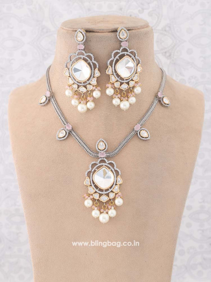 Antique Lilac Catherine Zirconia Jewellery Set - EOSS