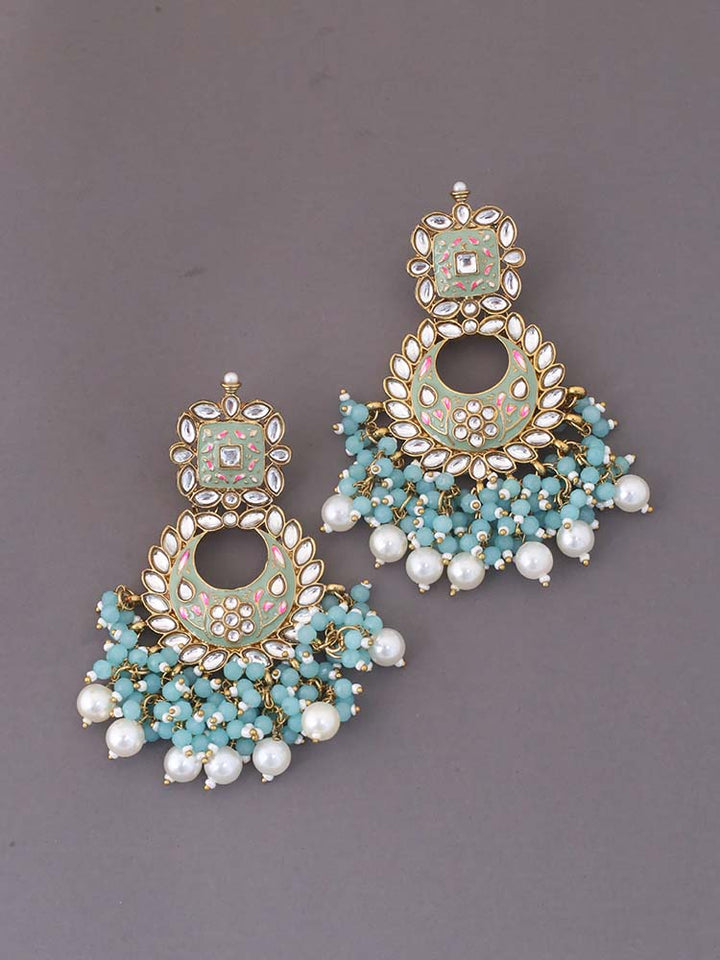 Turquoise Jayanti Chandbalis