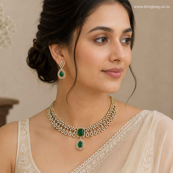 Emerald Layna Victorian Jewellery Set - New Arrival