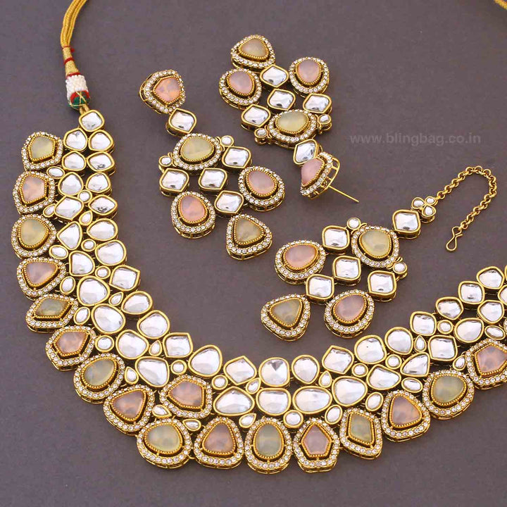 Prismatic Samiya Kundan Jewellery Set