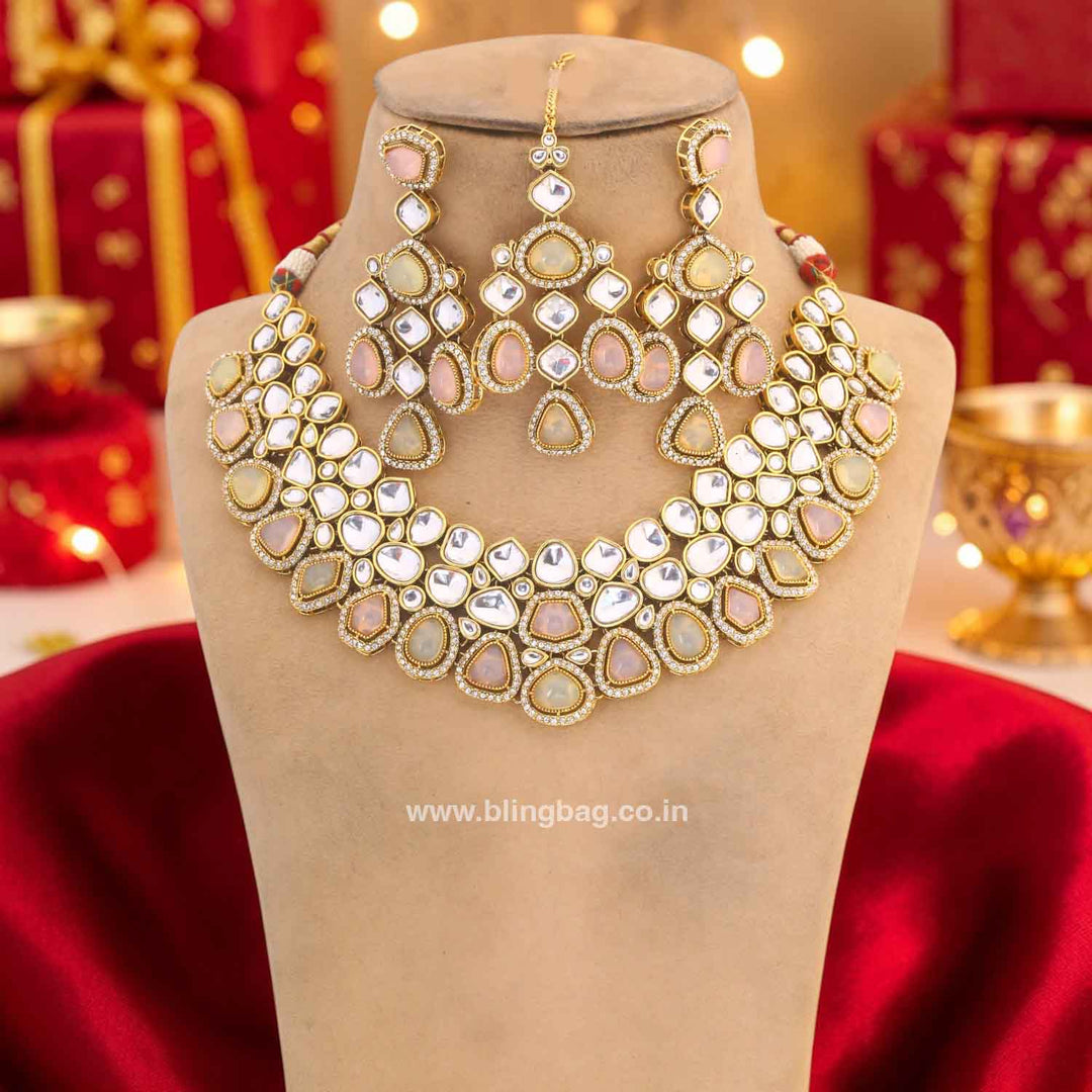 Prismatic Samiya Kundan Jewellery Set