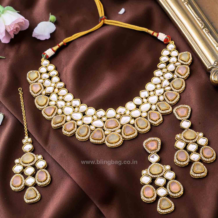 Prismatic Samiya Kundan Jewellery Set