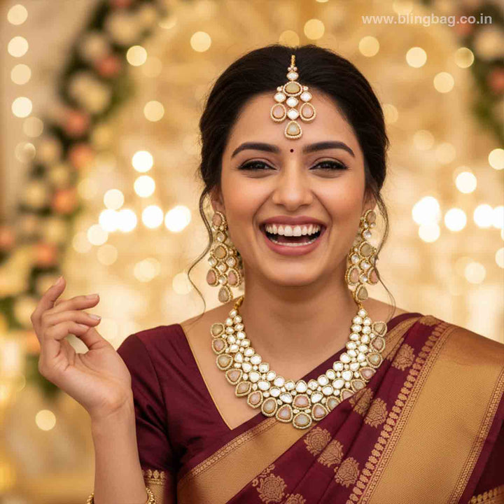 Prismatic Samiya Kundan Jewellery Set