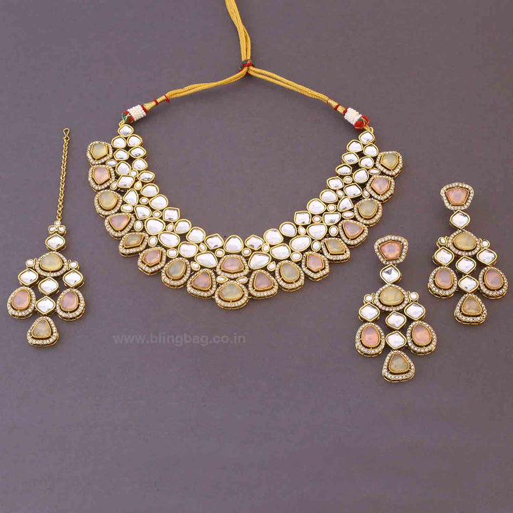 Prismatic Samiya Kundan Jewellery Set