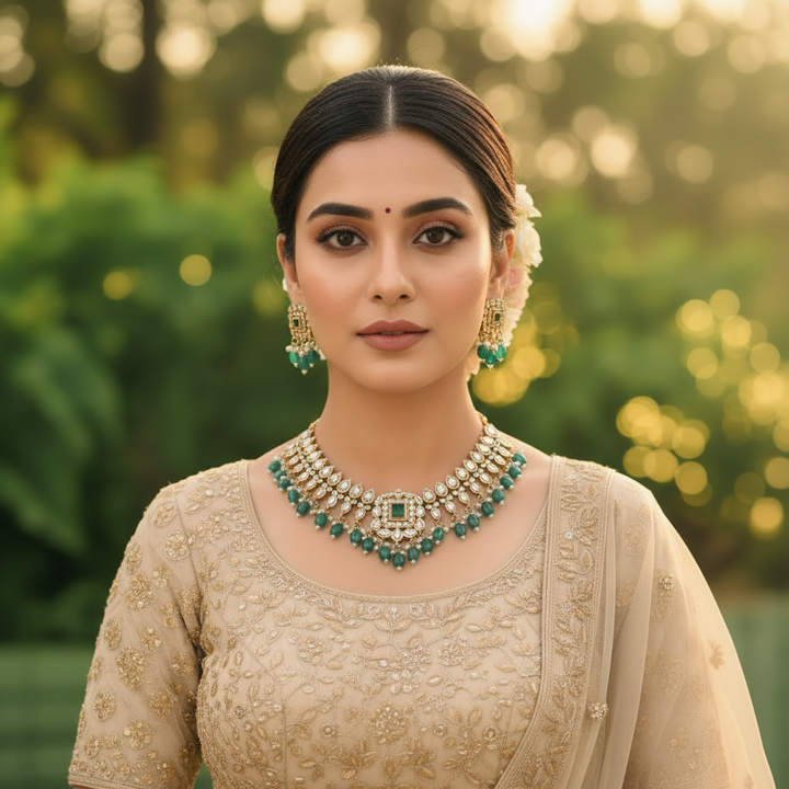 Emerald Yuska Victorian Jewellery Set - New Arrival
