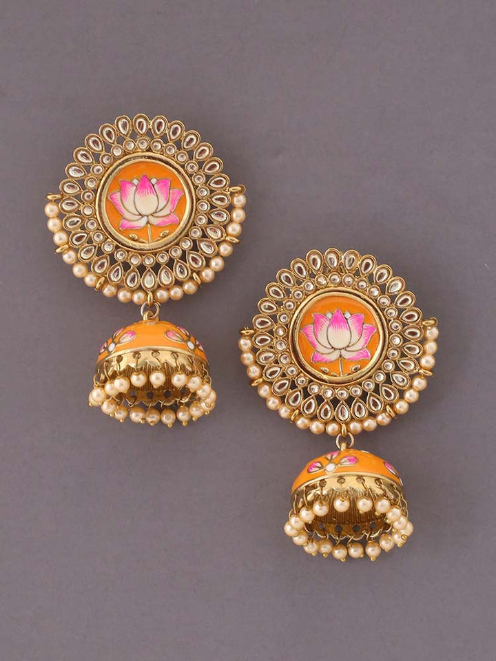 Mustard Avanti Jhumkis