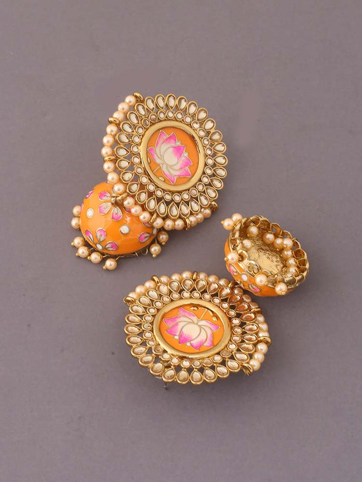 Mustard Avanti Jhumkis