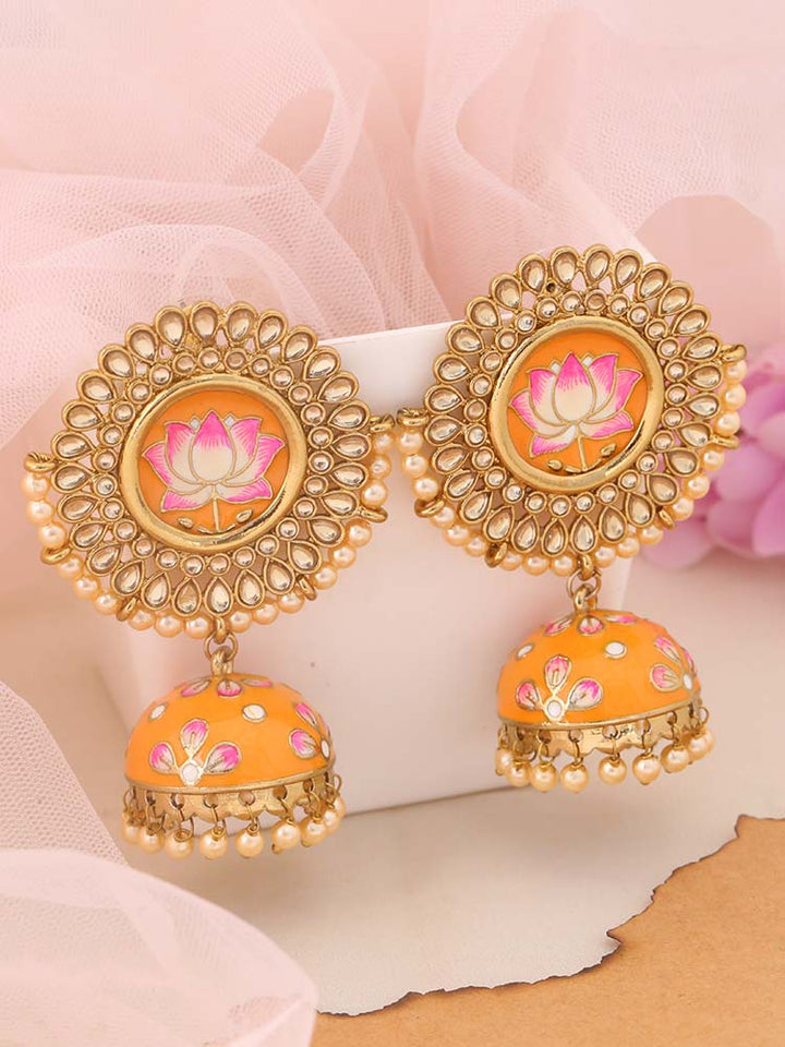 Mustard Avanti Jhumkis