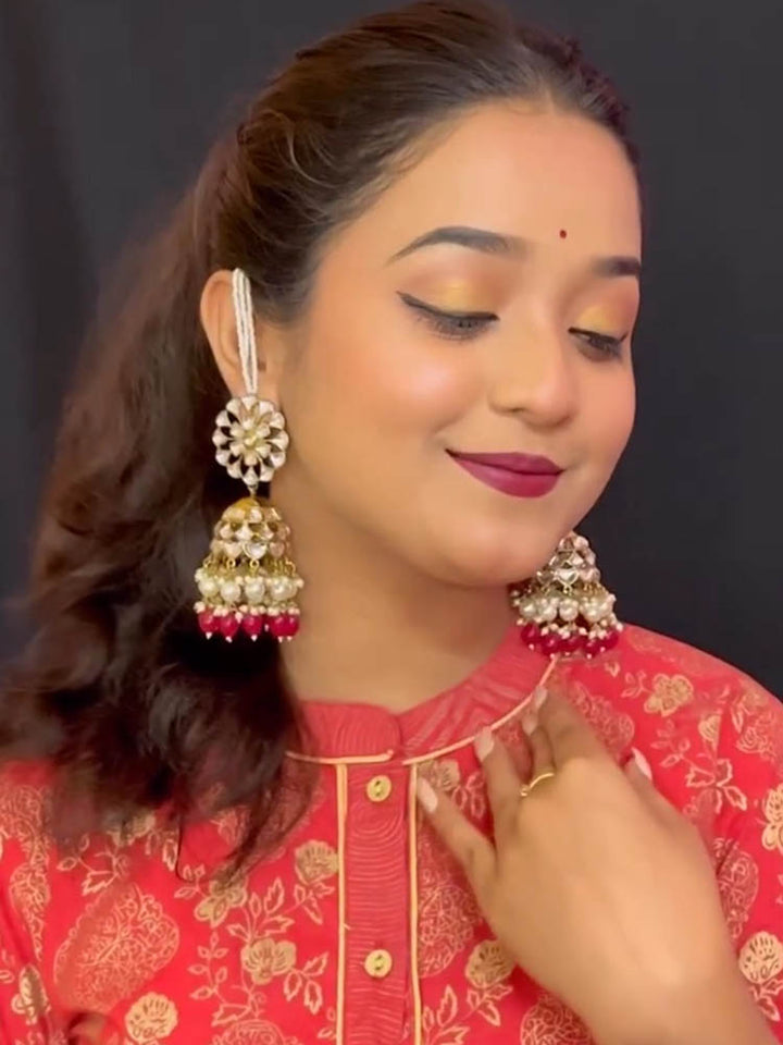 Ruby Malka Sahara Jhumkis