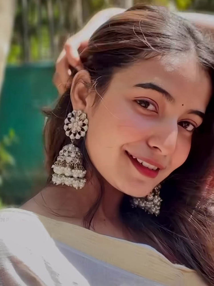 Ivory Malka Sahara Jhumkis