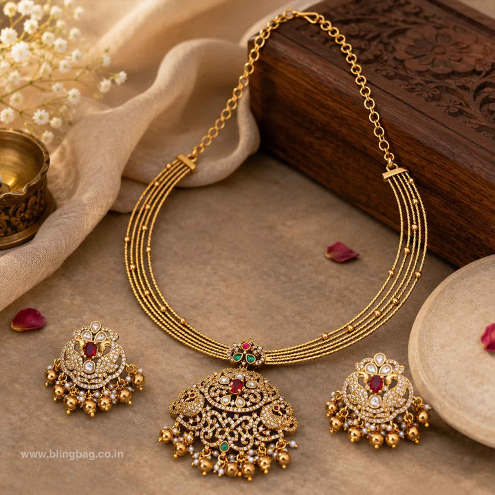 Golden Lavina Hasli Victorian Jewellery Set - New Arrival