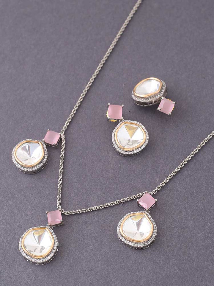 Antique Blush Azizah Zirconia Jewellery Set - EOSS