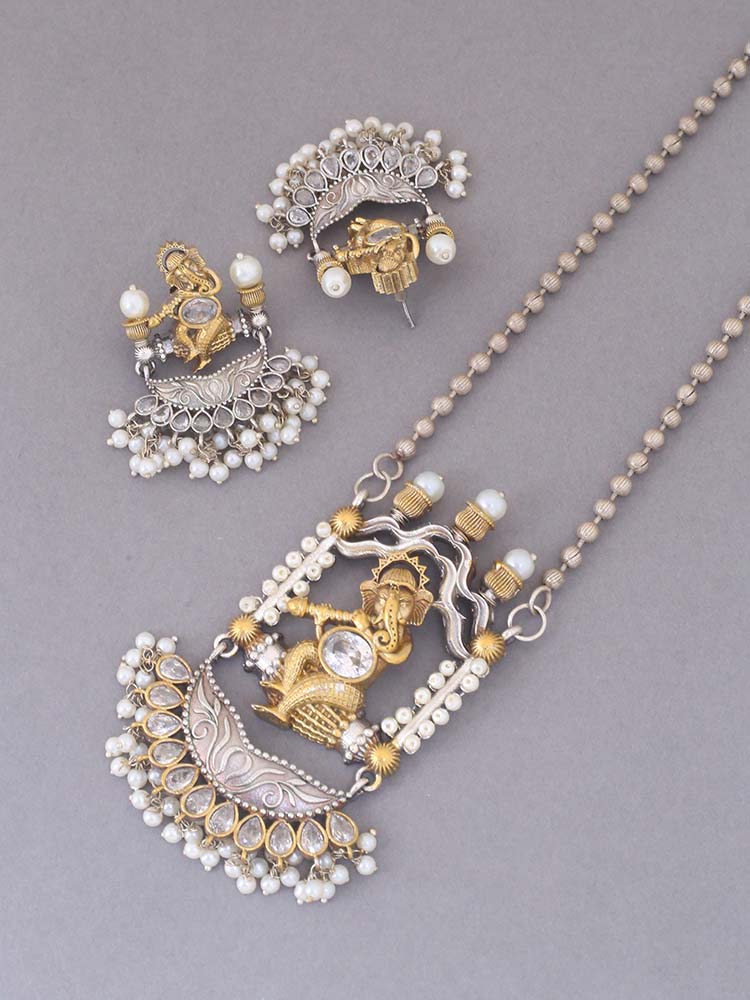Antique Gajendra Jewellery Set