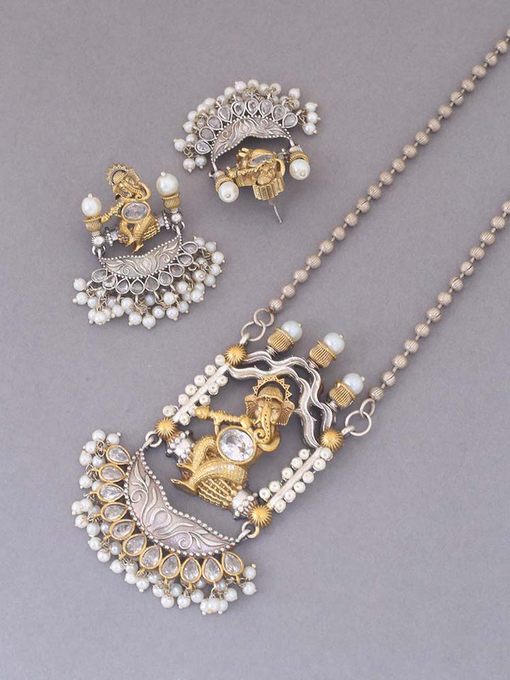 Antique Gajendra Jewellery Set