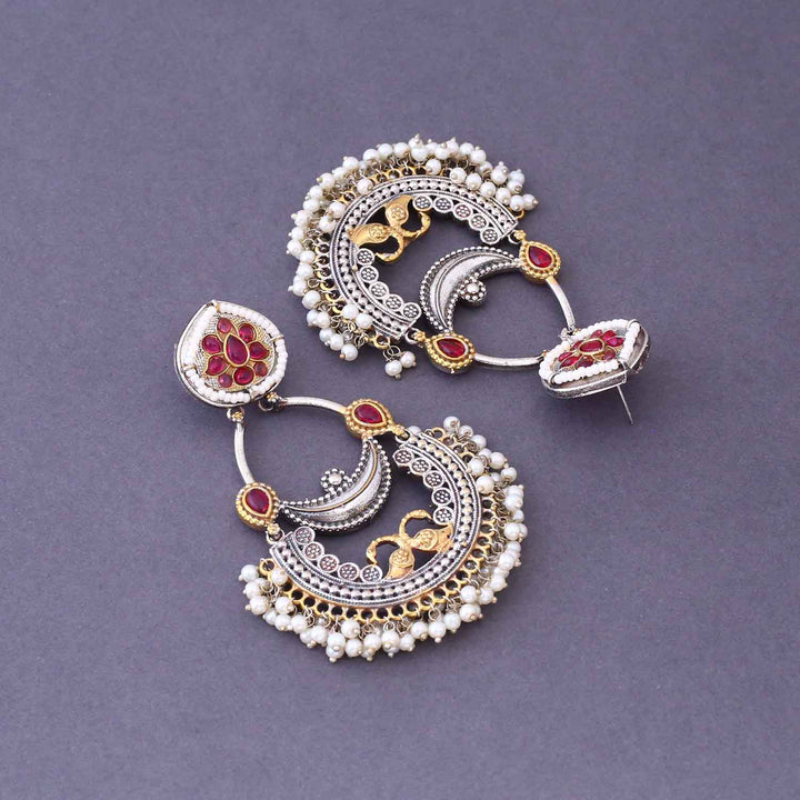 Antique Inayati Oxidised Chandbalis