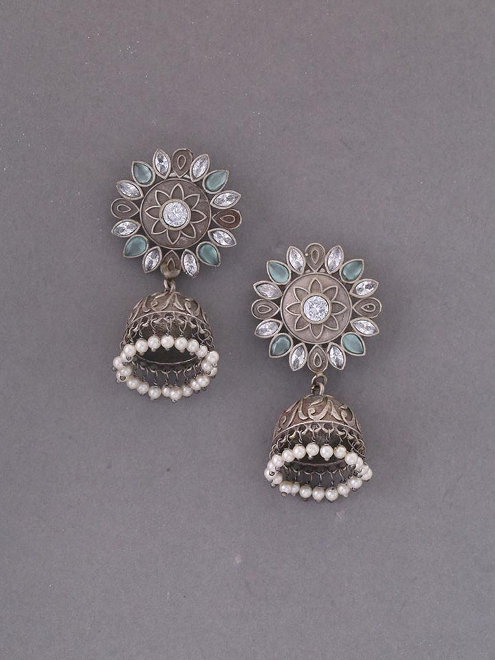 Antique Iniyaa Oxidised Jhumkis