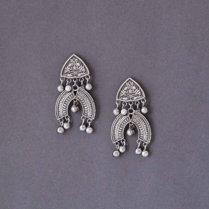 Antique Jivita Oxidised Danglers