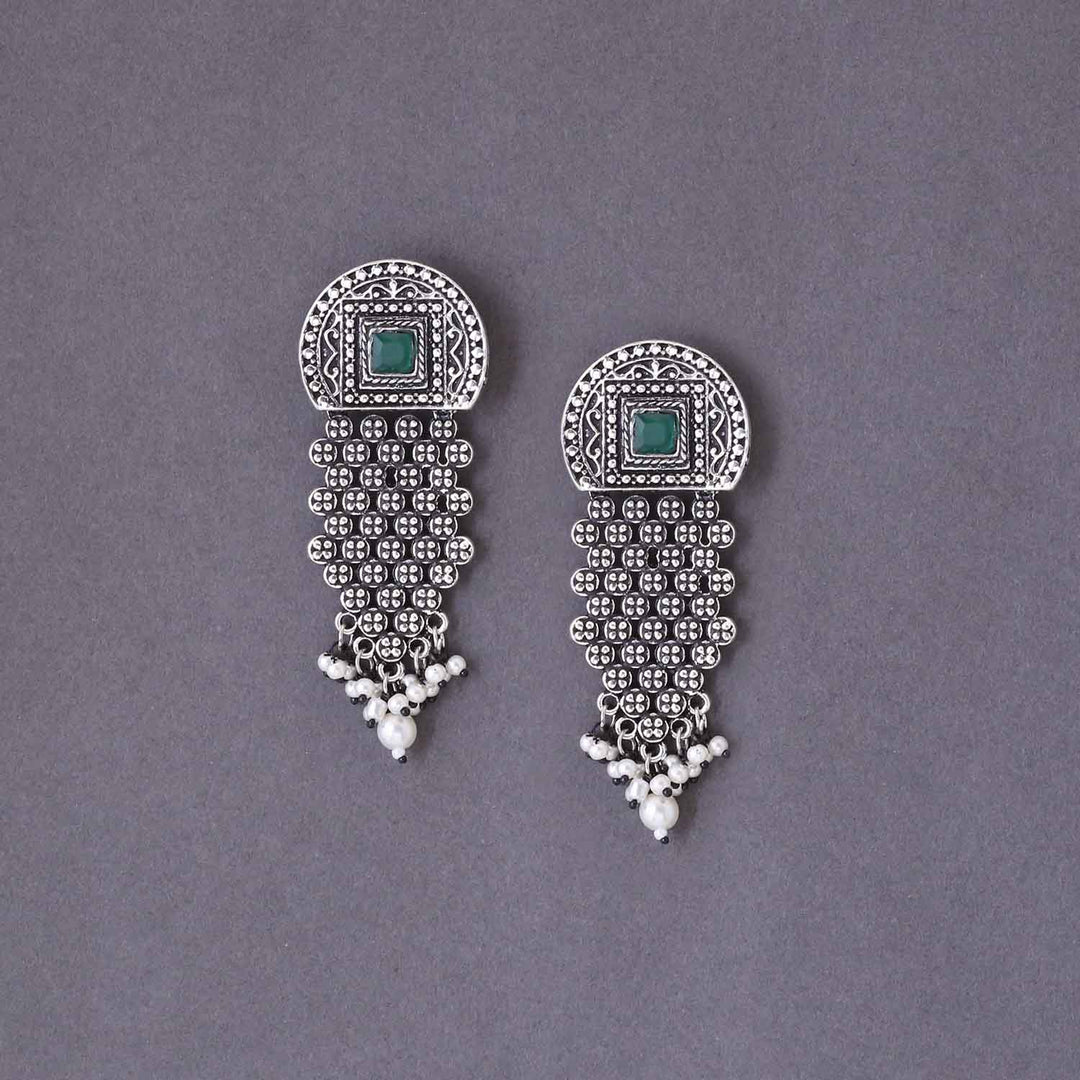 Antique Lavina Oxidised Danglers