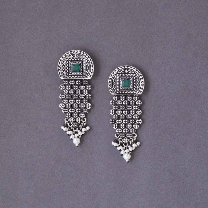 Antique Lavina Oxidised Danglers