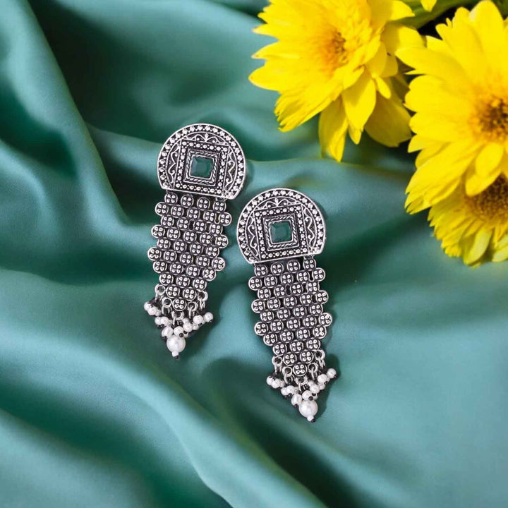 Antique Lavina Oxidised Danglers