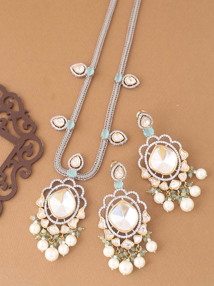 Antique Mint Catherine Zirconia Jewellery Set - EOSS