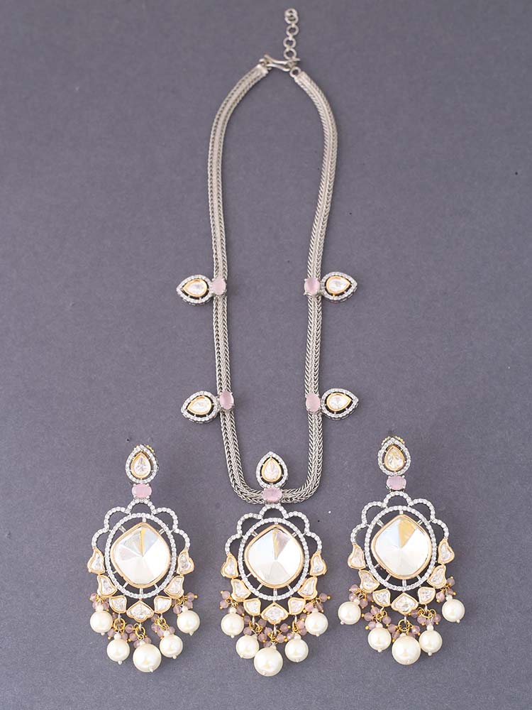 Antique Lilac Catherine Zirconia Jewellery Set - EOSS