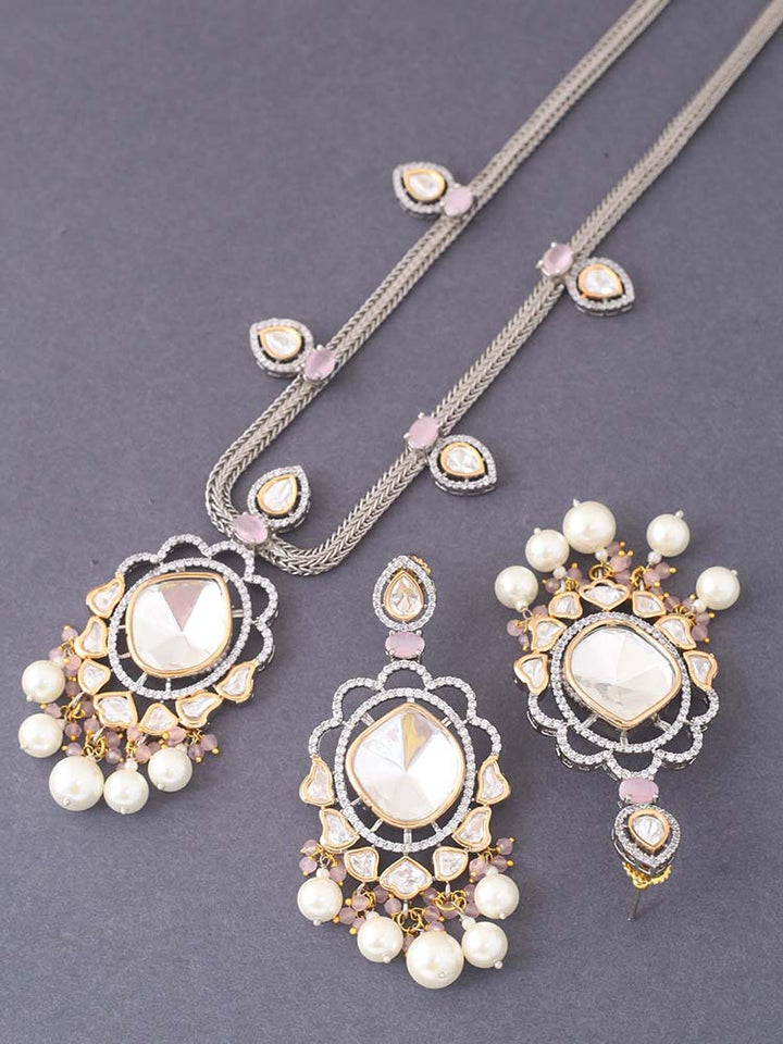 Antique Lilac Catherine Zirconia Jewellery Set - EOSS