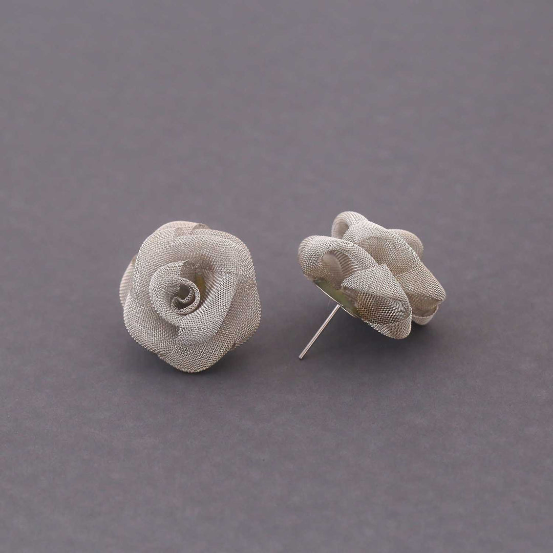 Antique Luiserose Oxidised Studs