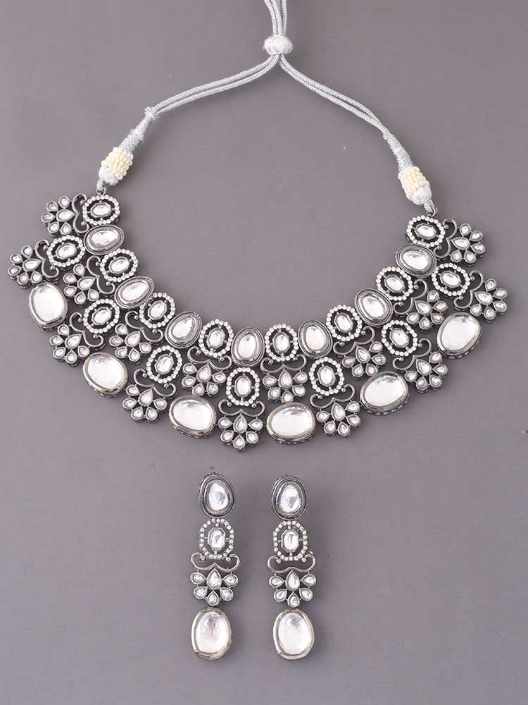 Antique Mirabel Kundan Jewellery Set