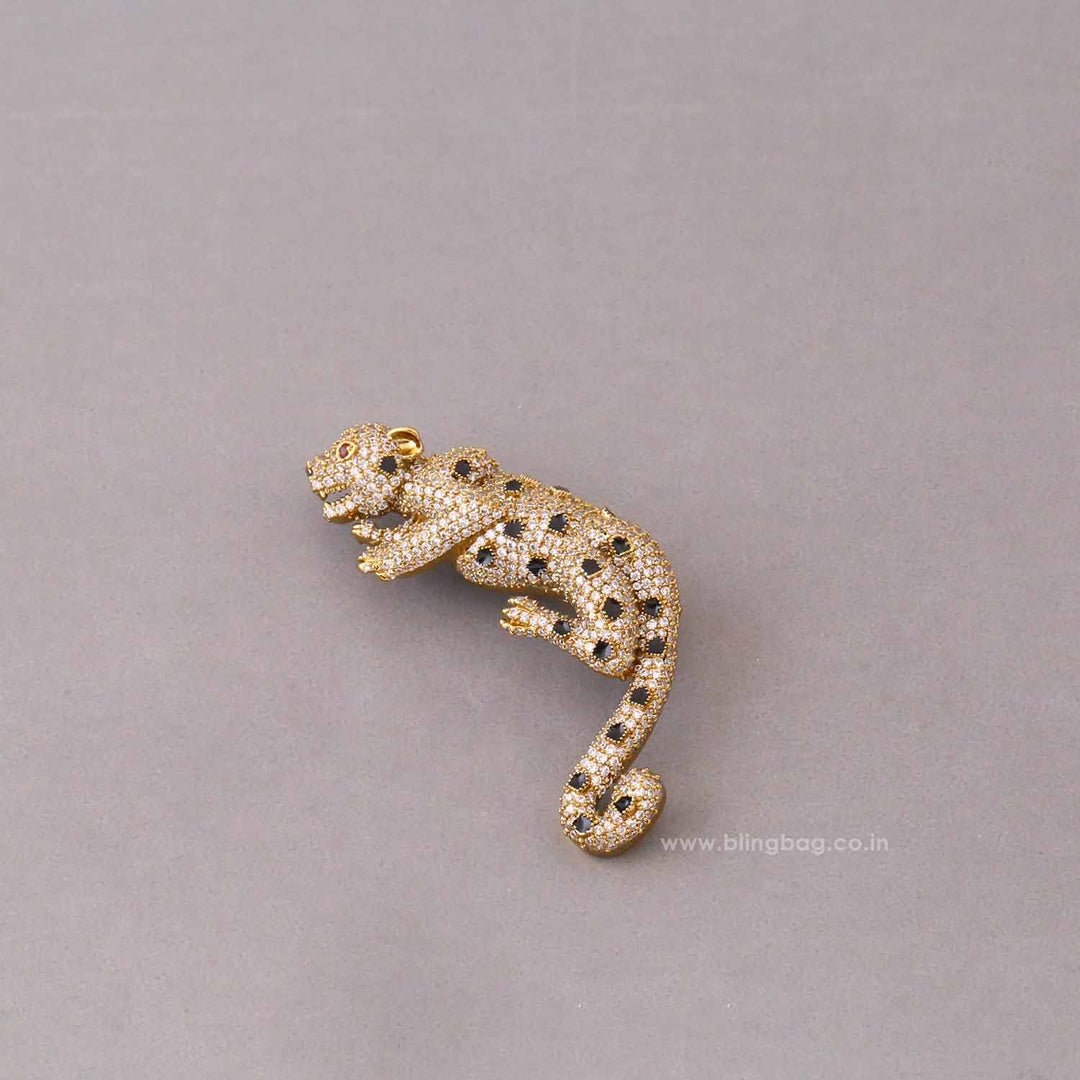 Antique Prowl Leopard Brooch