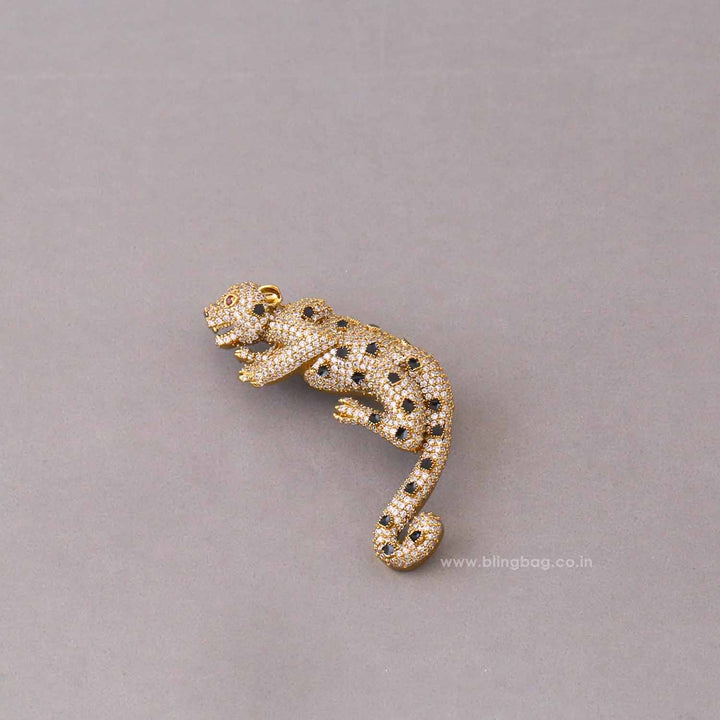 Antique Prowl Leopard Brooch