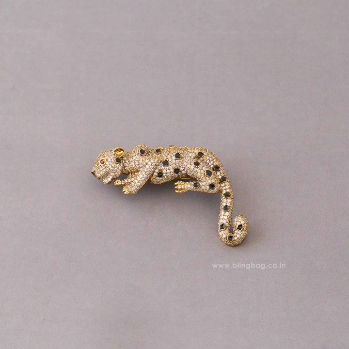 Antique Prowl Leopard Brooch