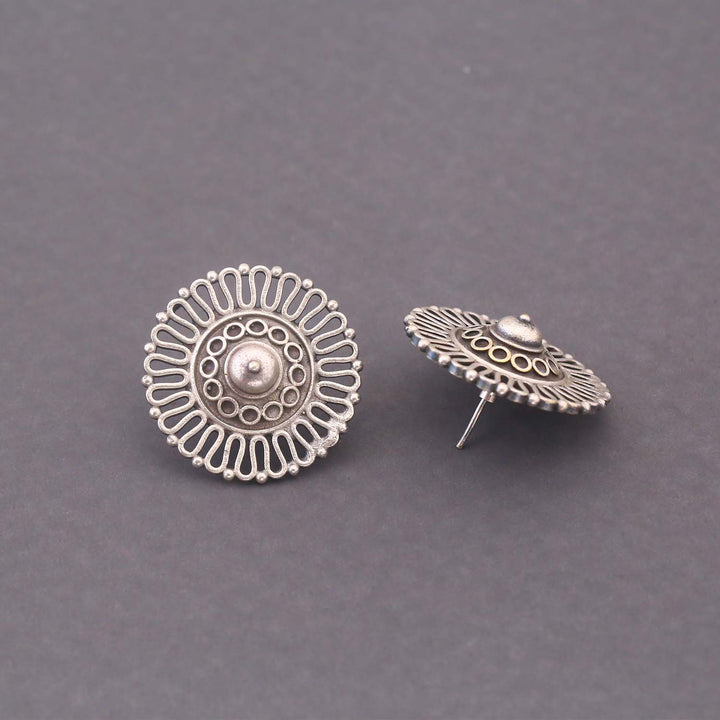 Antique Viyanshi Oxidised Studs