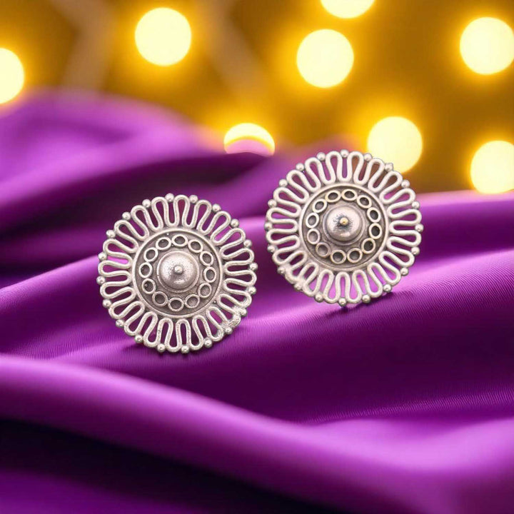 Antique Viyanshi Oxidised Studs