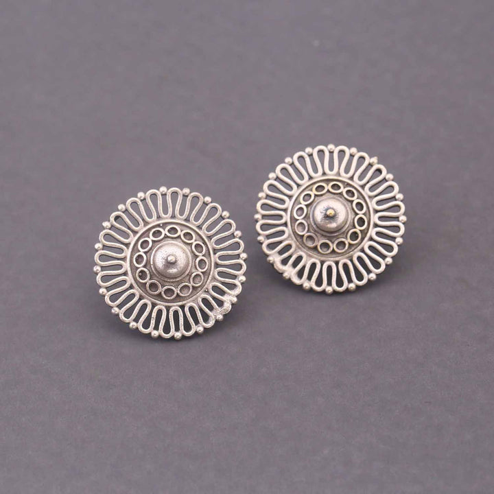 Antique Viyanshi Oxidised Studs