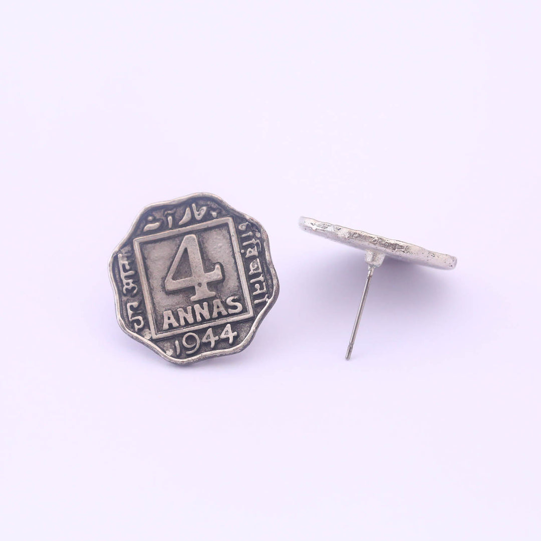 Antique Vriha Oxidised Studs