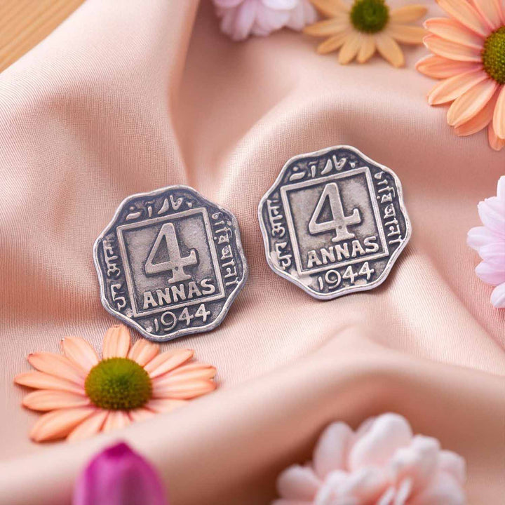 Antique Vriha Oxidised Studs