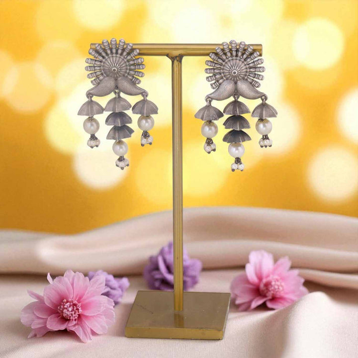 Antique Yanshika Oxidised Danglers