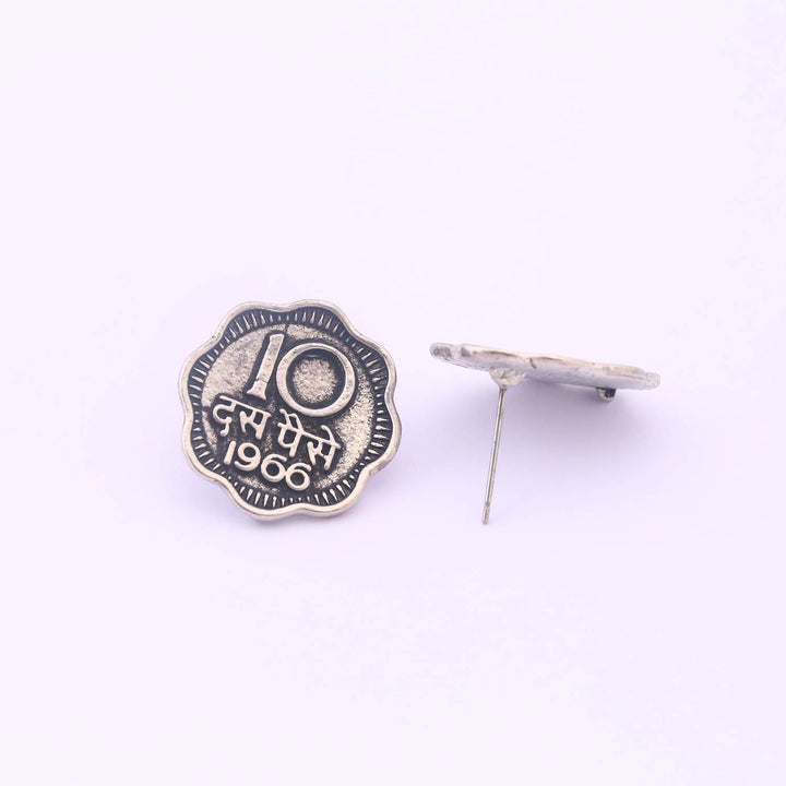 Antique Yasika Oxidised Studs