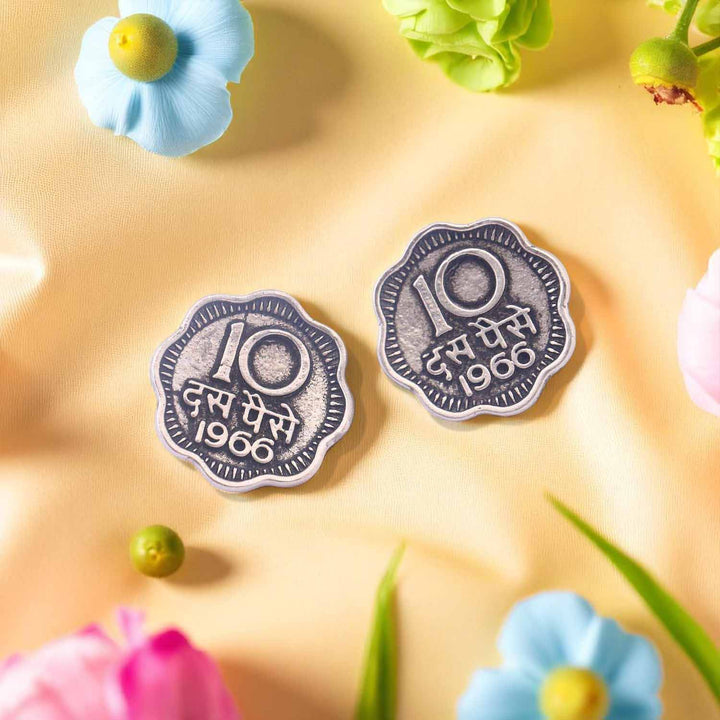 Antique Yasika Oxidised Studs