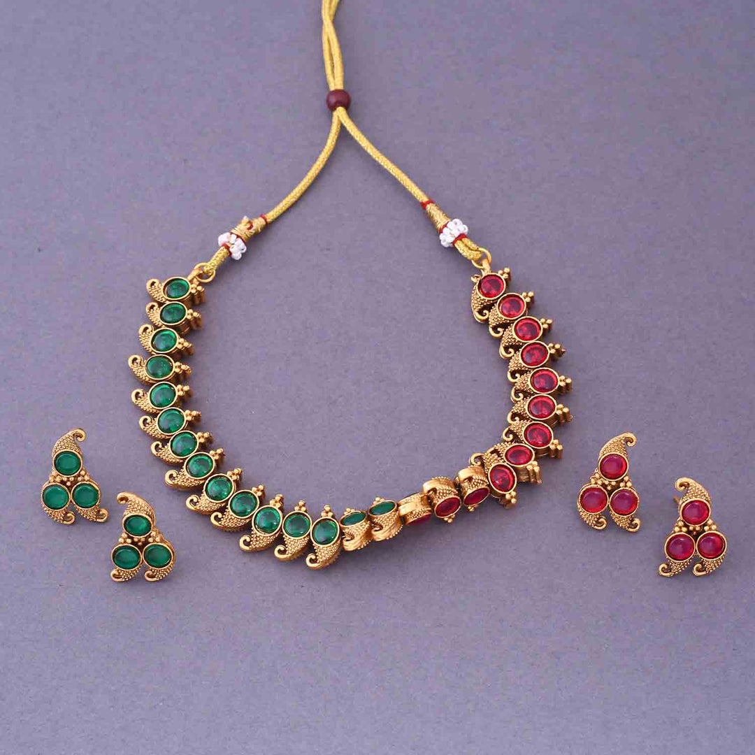 Asthuni Reversible Antique Jewellery Set - New Arrival