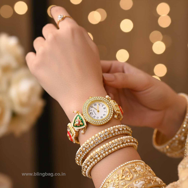 BlingBag Aaishree Adjustable Bracelet Watch