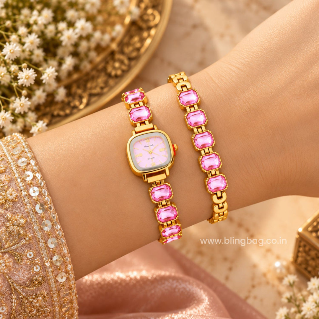 BlingBag Blush Adoria Bracelet Watch