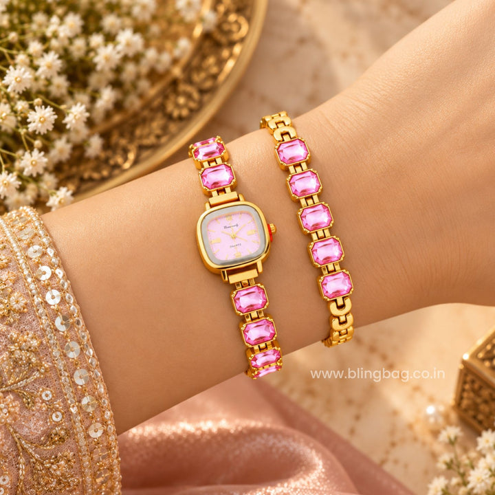 BlingBag Blush Adoria Bracelet Watch
