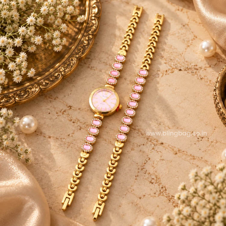 BlingBag Blush Vairini Bracelet Watch